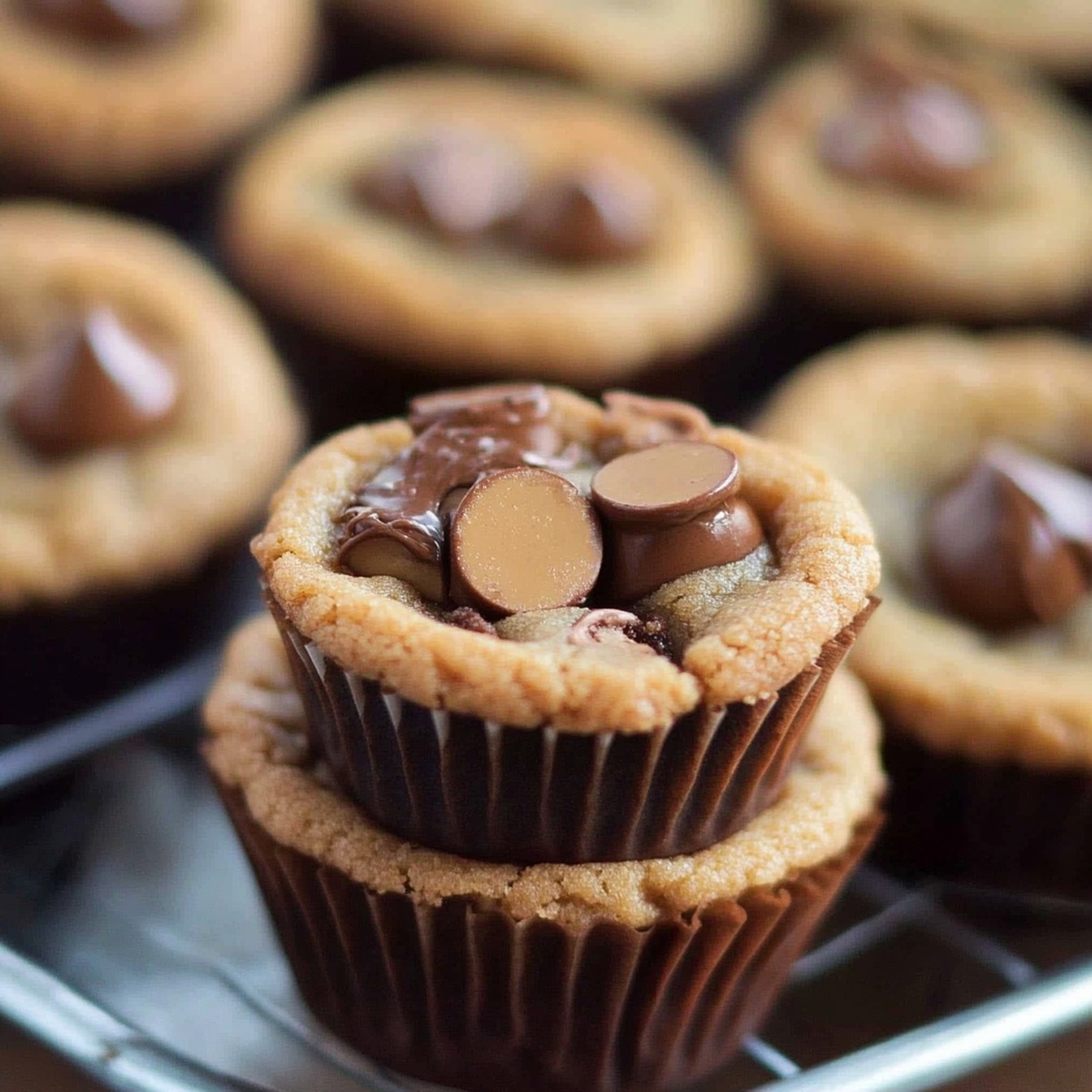 Effortless 2 Ingredient Cookie Cups Recipe