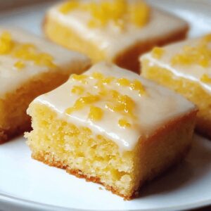 Easy Lemon Drizzle Traybake Cake Recipe