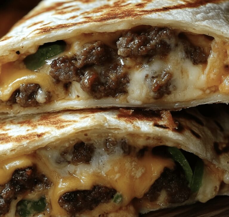 Grilled Cheeseburger Wraps Recipe