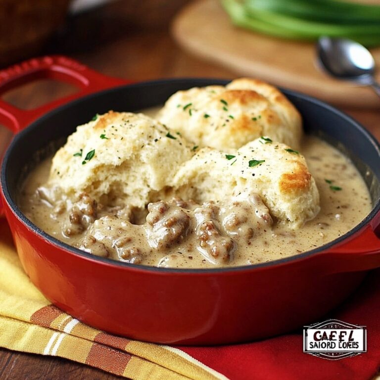 Hearty Drop Biscuits and Sausage Gravy Recipe