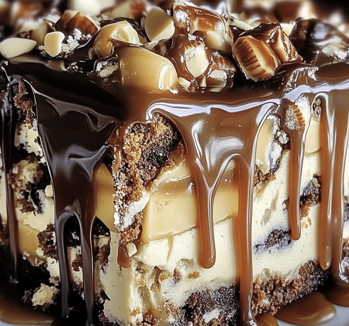 Decadent Turtle Caramel Cake Recipe