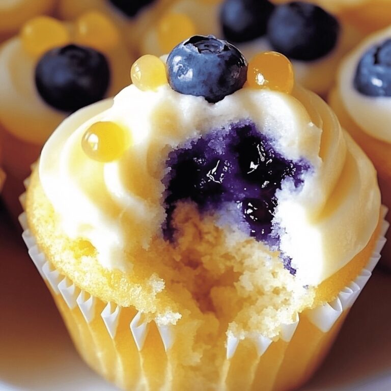 Mouthwatering Lemon Blueberry Cupcakes Recipe