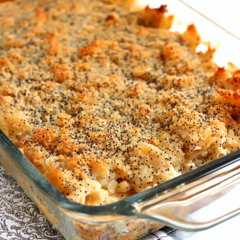 Hearty Poppy Seed Chicken Casserole Recipe