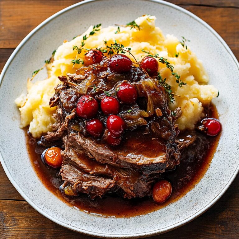 Succulent Cranberry Balsamic Roast Beef Recipe