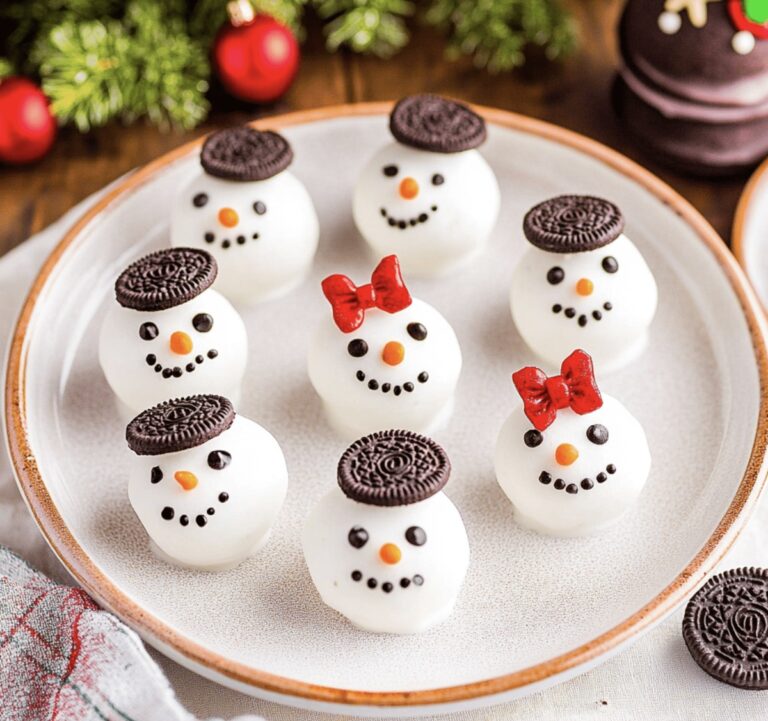 Snowman Oreo Balls Recipe