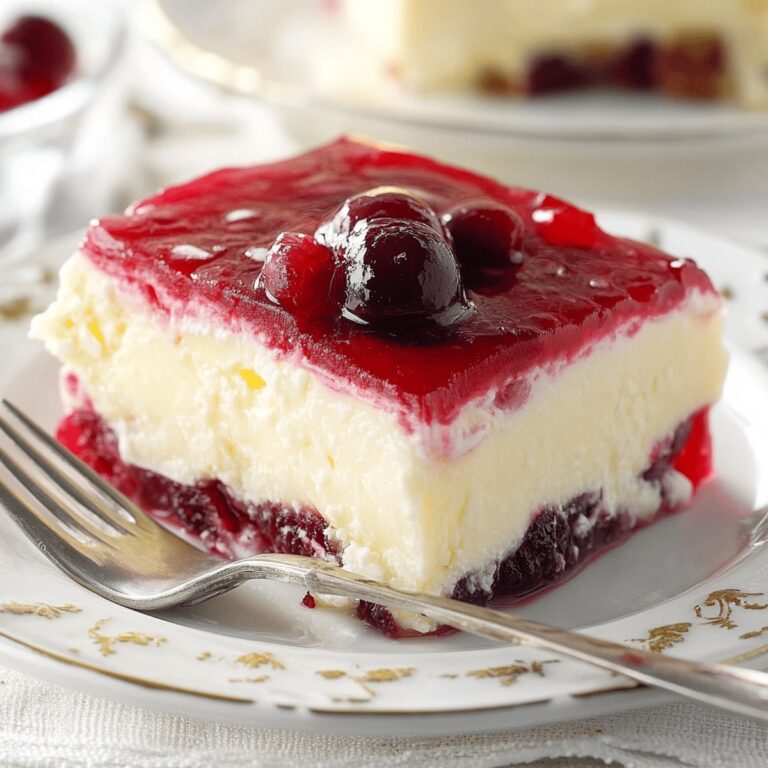 Layered Cranberry Gelatin Salad Recipe
