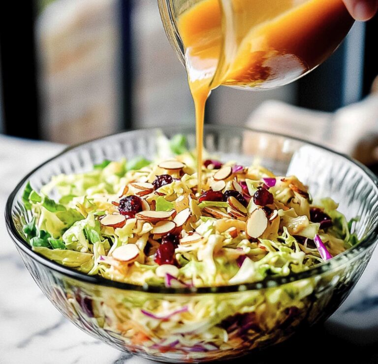 Festive Cranberry Almond Thanksgiving Slaw Recipe