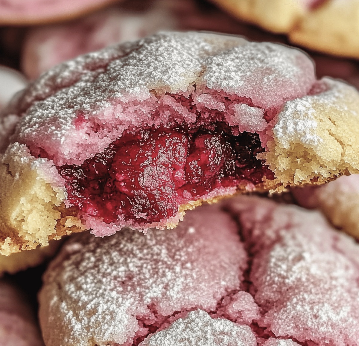Soft And Chewy Raspberry Sugar Cookies Recipe