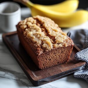 Moist Cinnamon Crunch Banana Bread Recipe