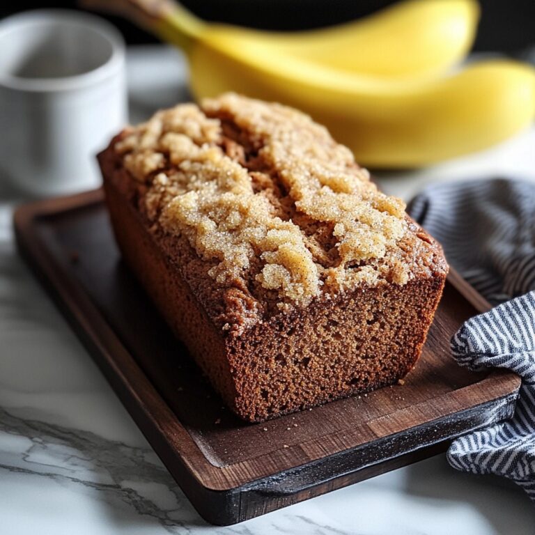Moist Cinnamon Crunch Banana Bread Recipe