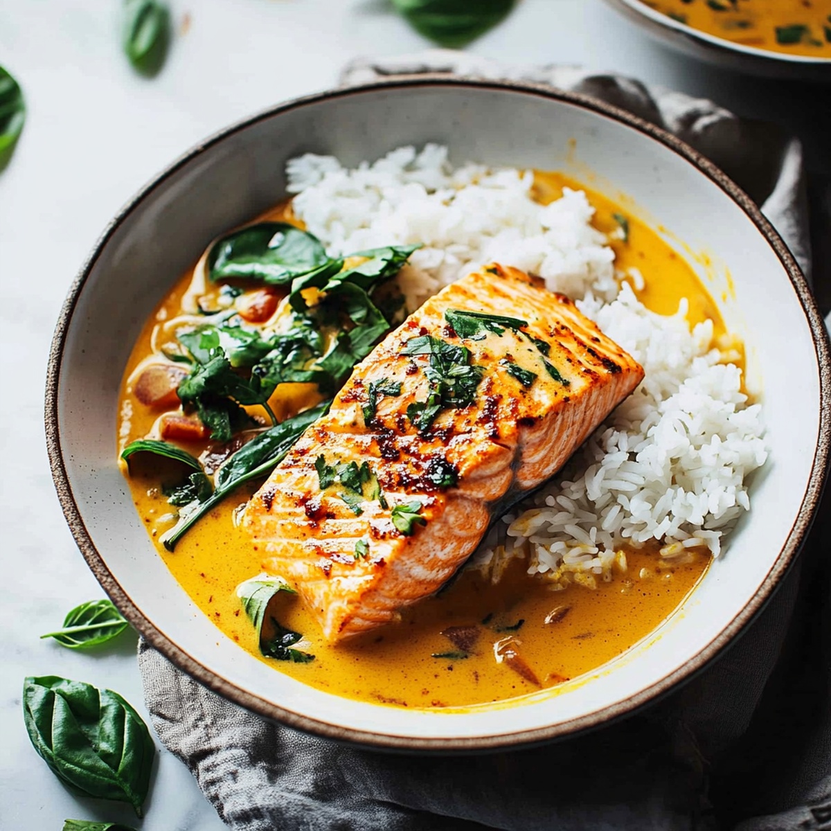 Vibrant Coconut Salmon Curry Recipe