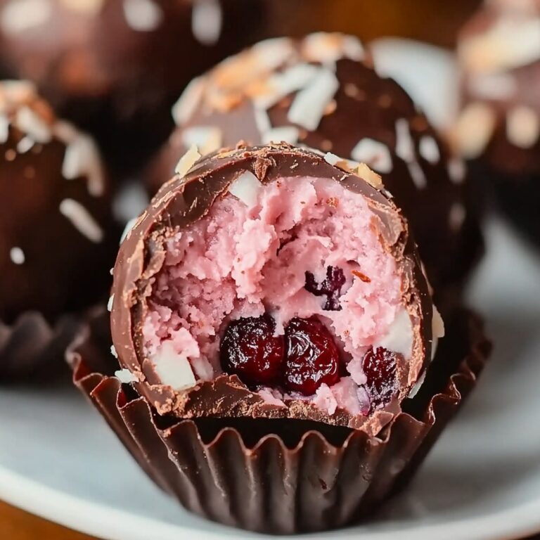 Dreamy Chocolate Cherry Coconut Truffles Recipe