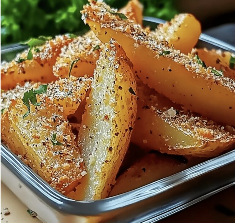 Garlic Parmesan Potato Wedges Recipe