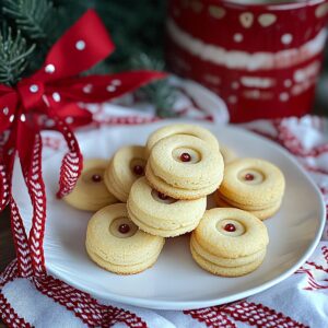 Crispy Button Cookies Recipe