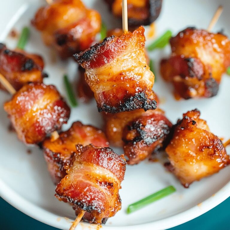 Air Fryer Sweet And Spicy Bacon Wrapped Chicken Bites Recipe