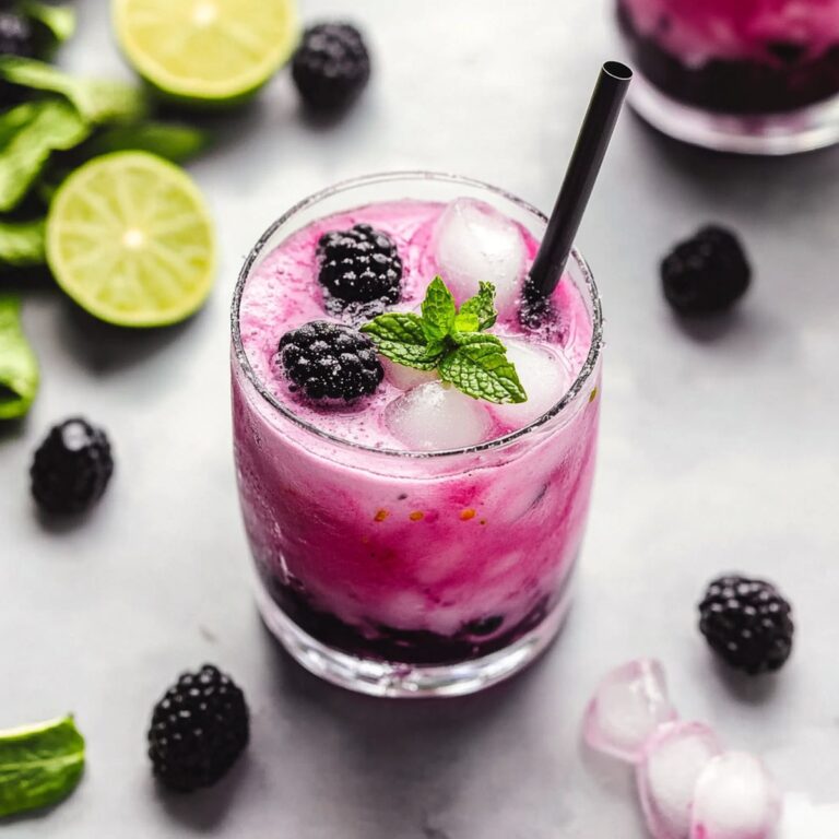 Tropical Coconut Blackberry Mojito Recipe