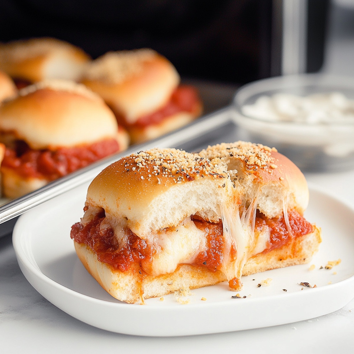 Cheesy Pizza Sliders Recipe
