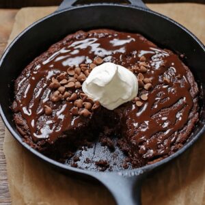 Gooey Chocolate Sheet Cake Skillet Recipe