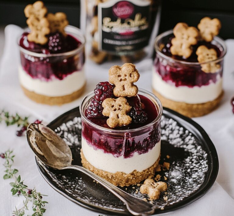 No-Bake White Chocolate Cheesecakes With Mulled Wine Fruit Recipe