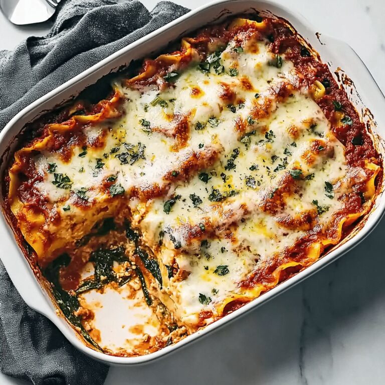 Cheesy Spinach-Zucchini Lasagna Recipe