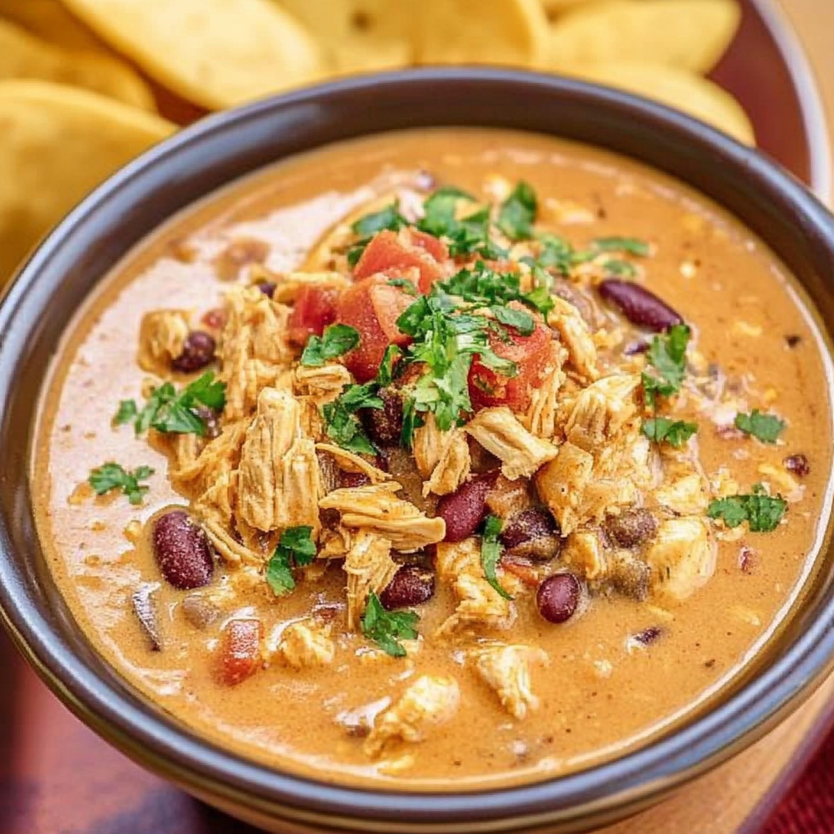 Hearty Slow Cooker Cream Cheese Crack Chicken Chili Recipe