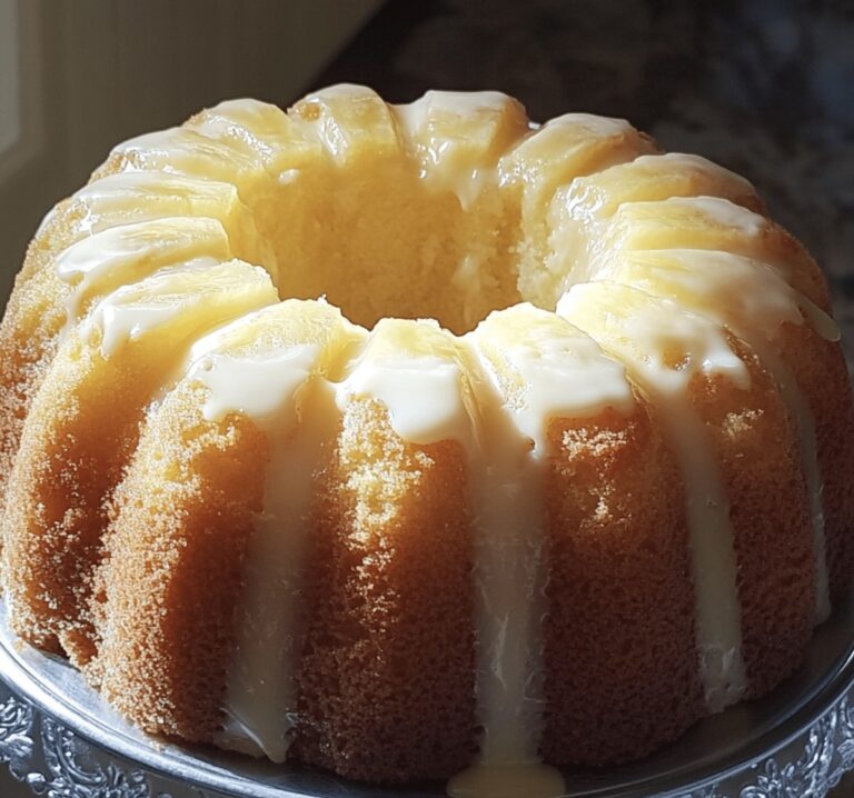 Pineapple Cream Cheese Pound Cake Recipe