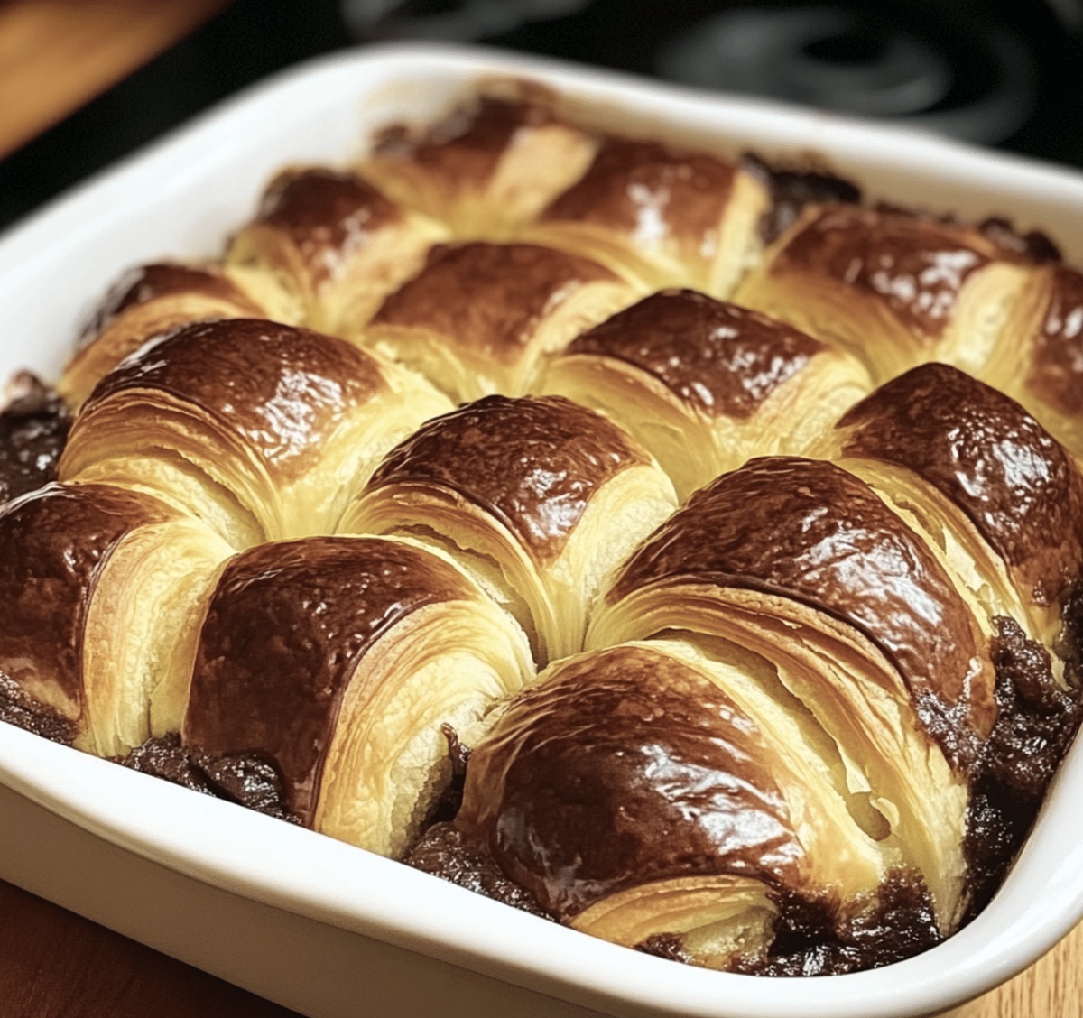 Chocolate Croissant Breakfast Bake Recipe