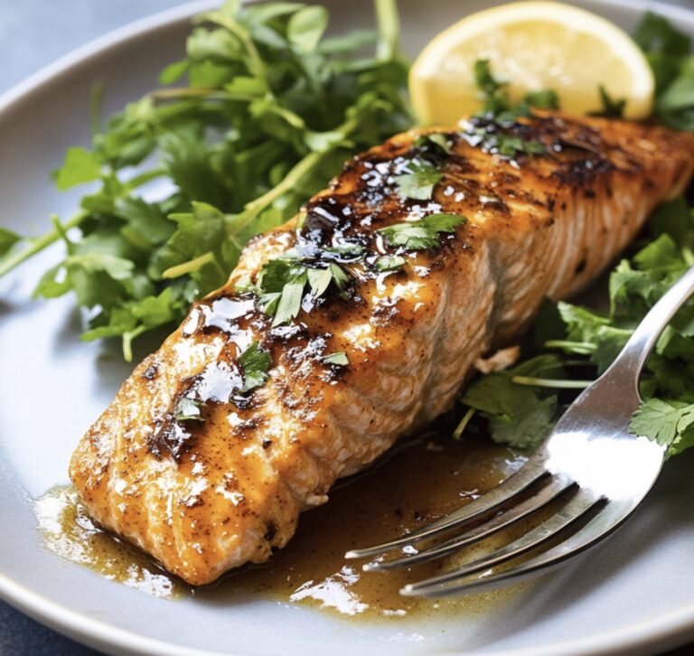 Air Fryer Honey Mustard Salmon Recipe