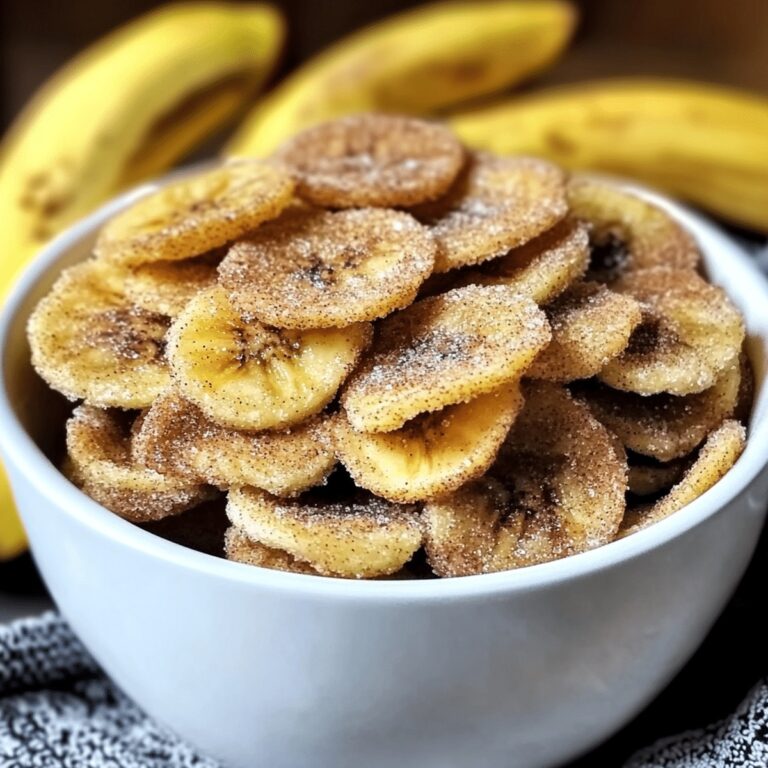 Cinnamon-Sugar Air Fryer Banana Chips Recipe