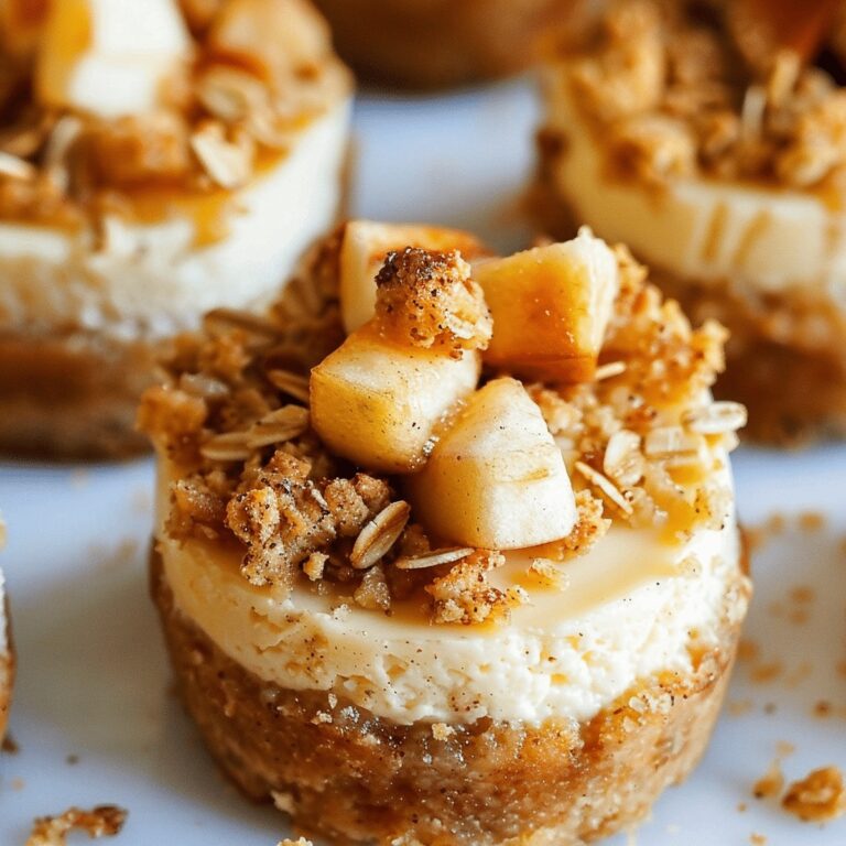 Apple Crisp Mini Cheesecakes Recipe