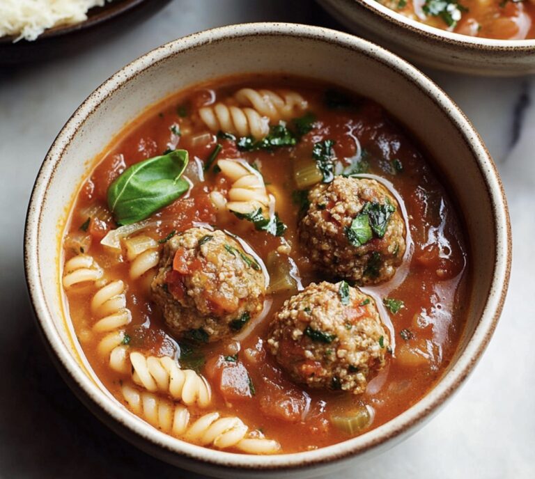 Hearty Italian Meatball Soup Recipe