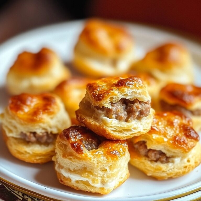 Savory Sausage & Cream Cheese Biscuit Bites Recipe