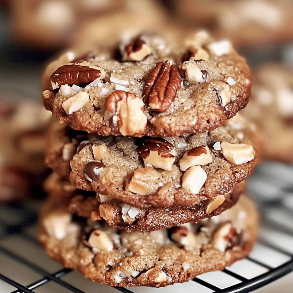 Chocolate Pecan Coconut Cookies Recipe
