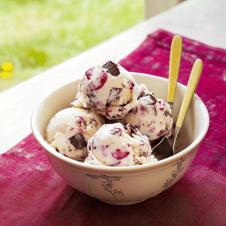 Brandied Cherry-And-Chocolate Chunk Ice Cream Recipe