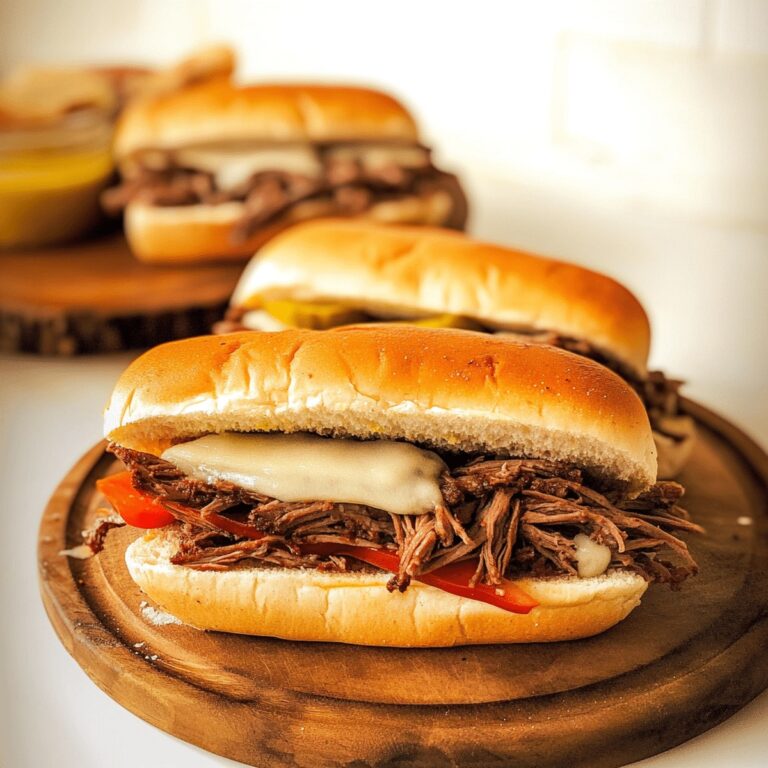 Slow Cooker Italian Beef Sandwiches Recipe