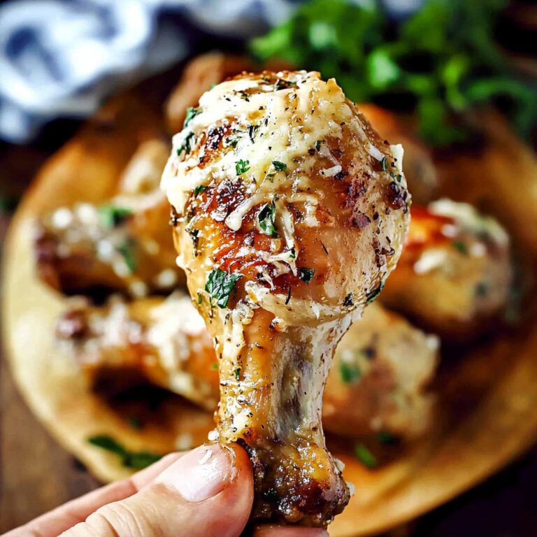 Crispy Garlic Parmesan Chicken Legs Recipe