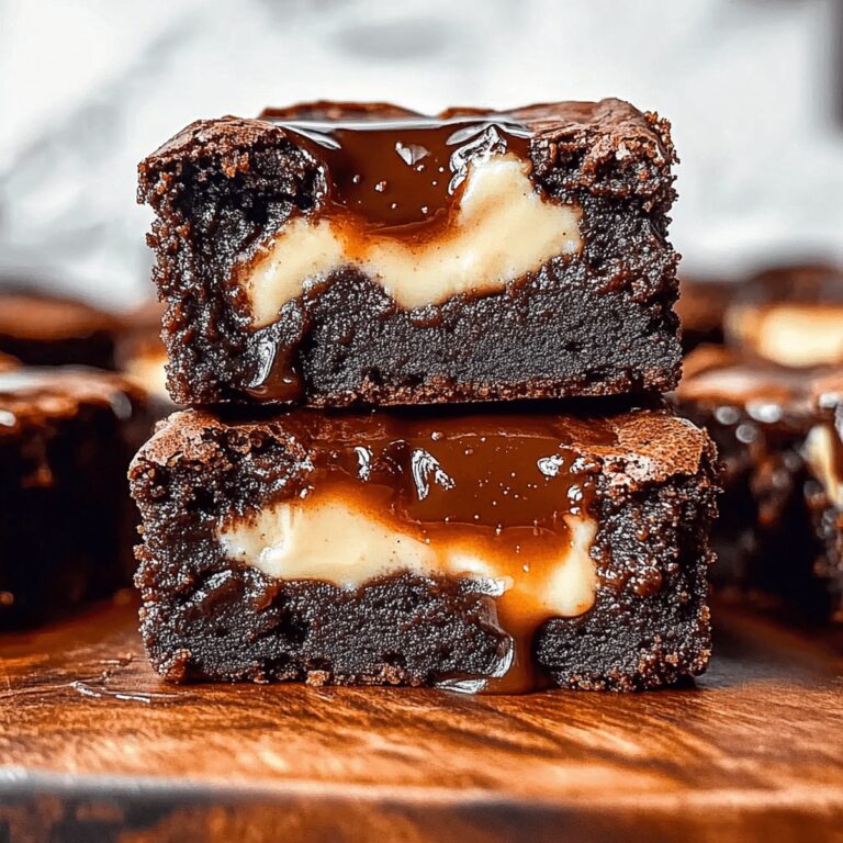 Caramel Cheesecake Nutella Brownies Recipe