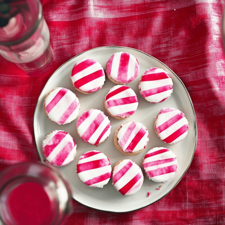Striped Peppermint Sandwich Cookies Recipe