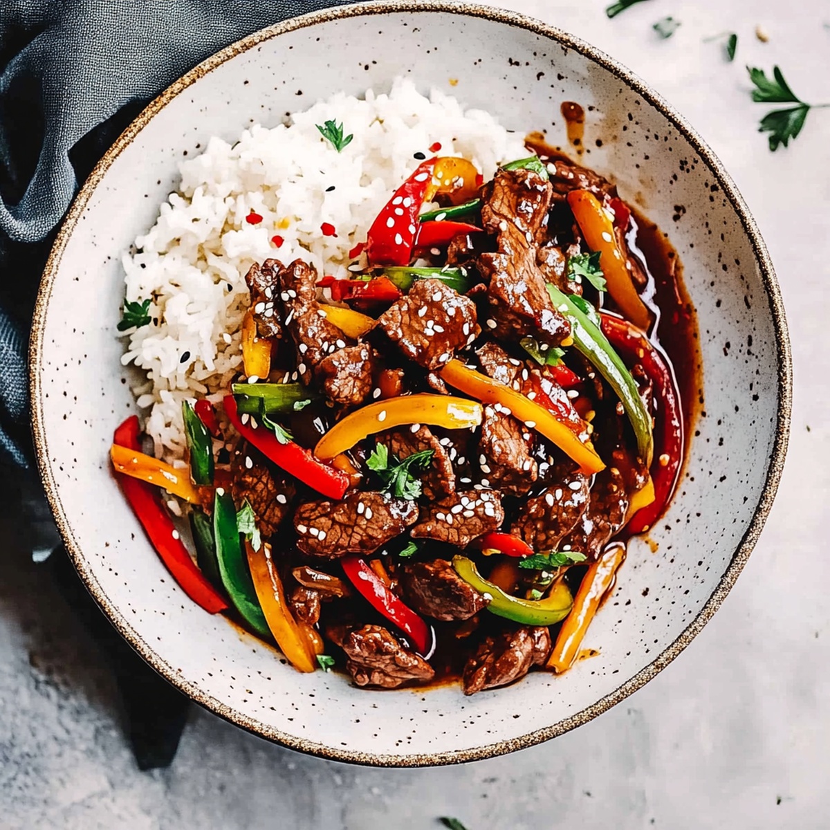 Tangy Beef Stir Fry In A Sticky Asian Sauce Recipe