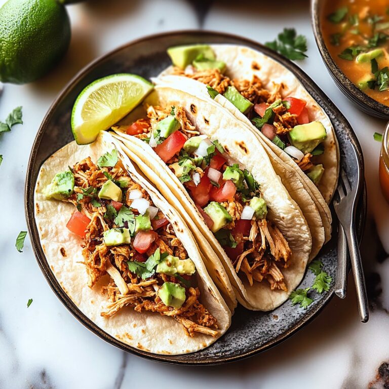 Spicy Pulled Chicken Tacos Recipe