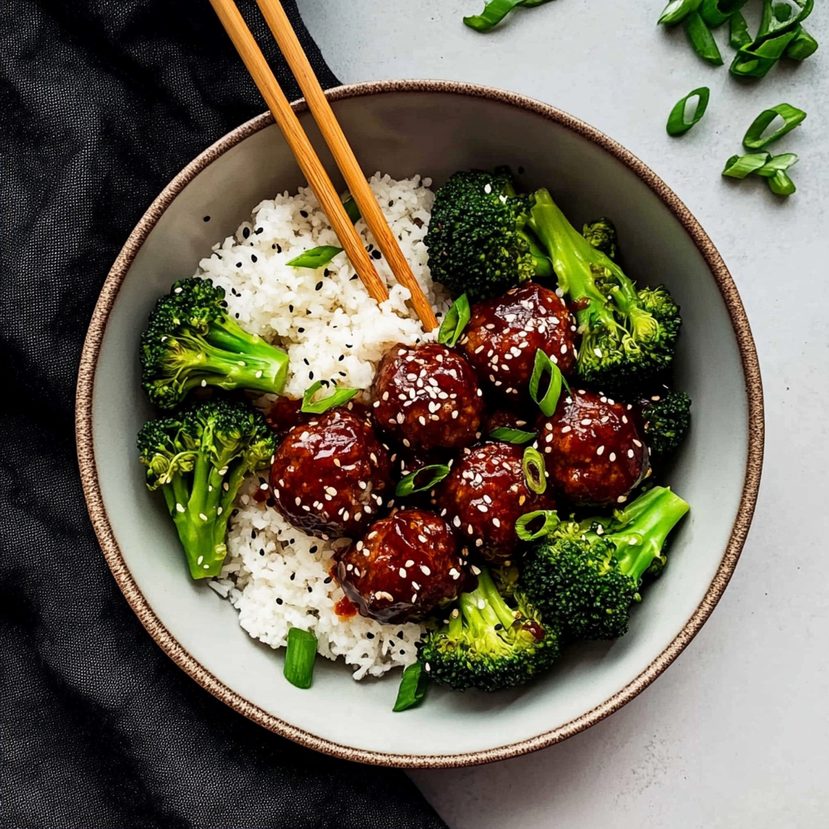 Tangy Mongolian Meatballs And Broccoli Recipe