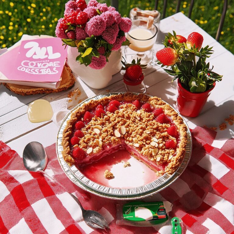 Strawberry-Almond Crumble Pie Recipe
