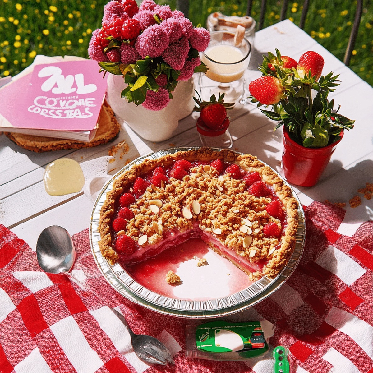 Strawberry-Almond Crumble Pie Recipe