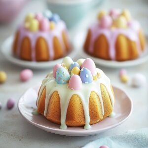Adorable Mini Easter Bundt Cakes Recipe