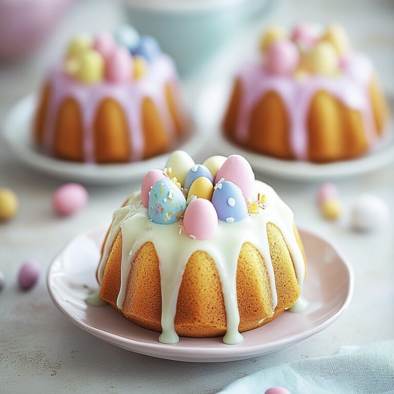 Adorable Mini Easter Bundt Cakes Recipe