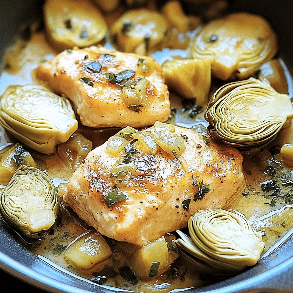 Chicken Piccata With Artichokes Recipe
