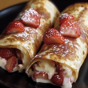 Strawberry Cheesecake Chimichangas Recipe