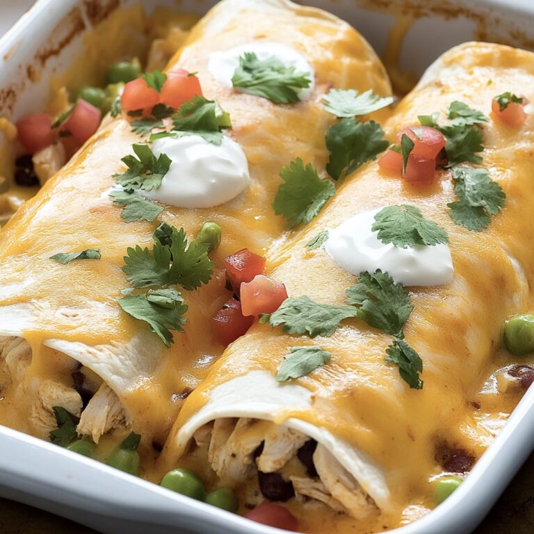 Cheesy Smothered Baked Chicken Burritos Recipe