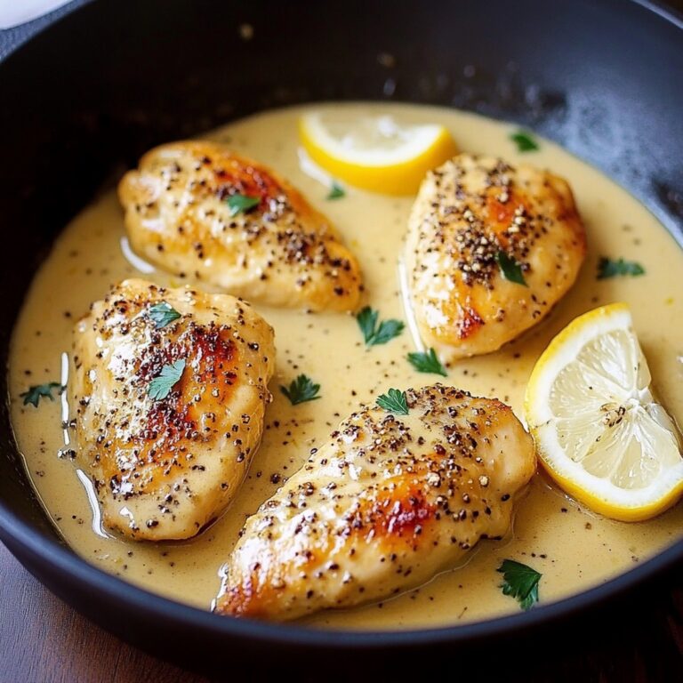 Tangy Lemon Pepper Chicken With Creamy Sauce Recipe