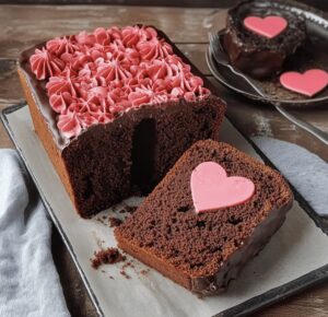 Hidden Heart Chocolate Loaf Cake Recipe